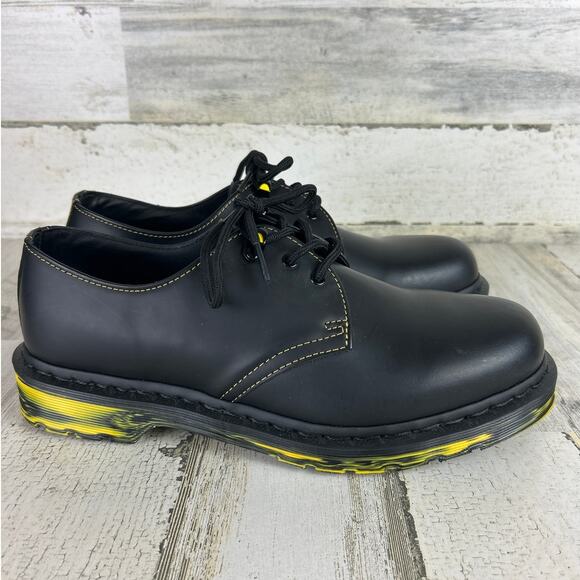 Dr. Martens 1461 Black Leather Platform Oxford Loafers Women’s 10 Lace Up New - Picture 4 of 7